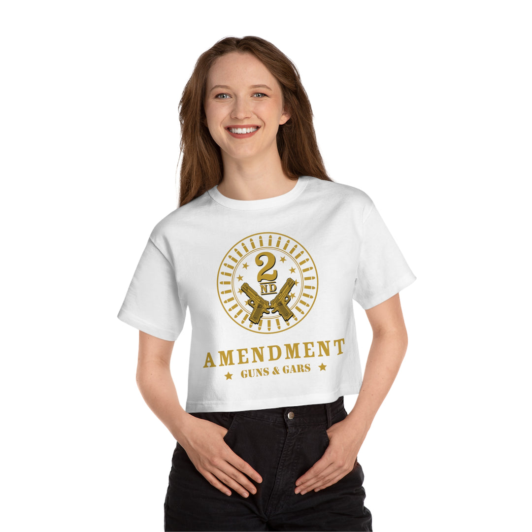 2nd Amendment - Champion Women's Heritage Cropped T-Shirt