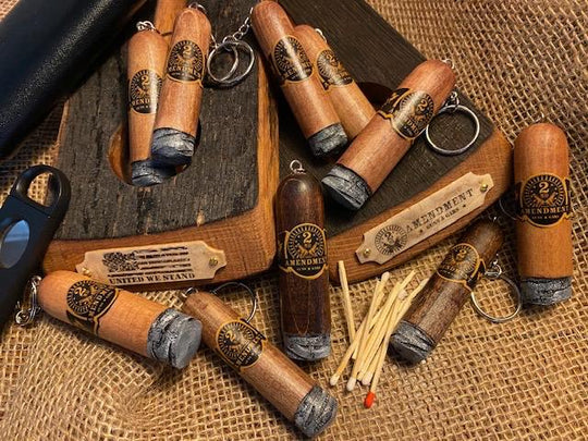 2nd Amendment Cigar Key Chain
