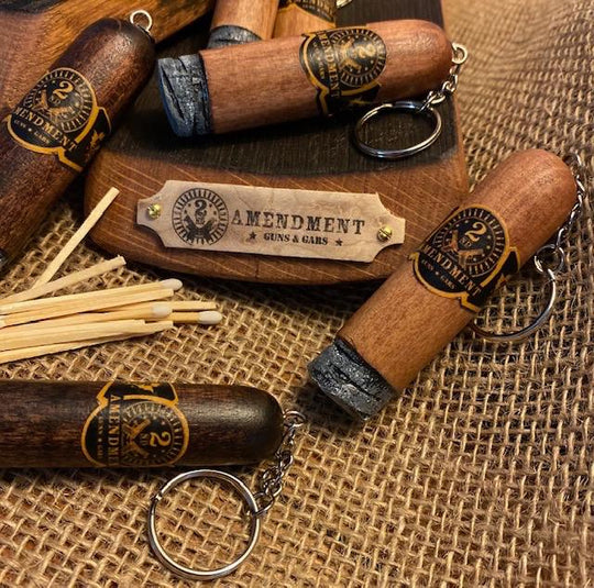 2nd Amendment Cigar Key Chain