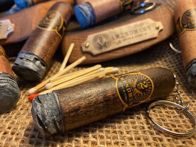 2nd Amendment Cigar Key Chain