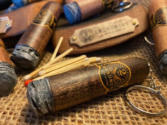 2nd Amendment Cigar Key Chain